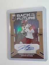 2023 DONRUSS ELITE JAHAN DOTSON BACK TO THE FUTURE GOLD AUTO SSP#4/5-WR 2ND YEAR