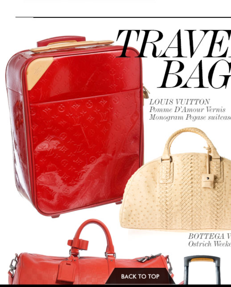 Louis Vuitton Vernis Pegase 45 Carryon Luggage Suitcase Red M91278