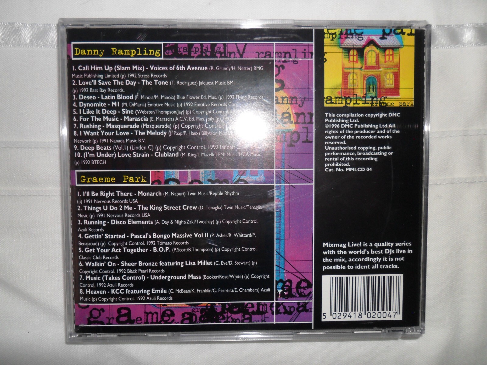 Mixmag Live Vol 4 By Graeme Park Danny Rampling Cd 1996 For Sale Online Ebay