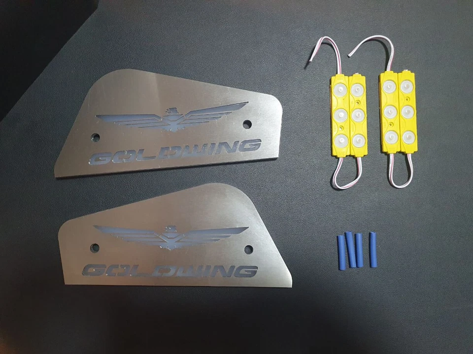 FREE SHIPPING Gold Wing Honda GL1800 lighting floorboard covers yellow LED - Bild 2 von 4