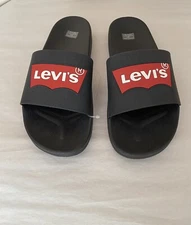 Levi’s Men’s Logo Sandals Slides Size US Sz 11 Black