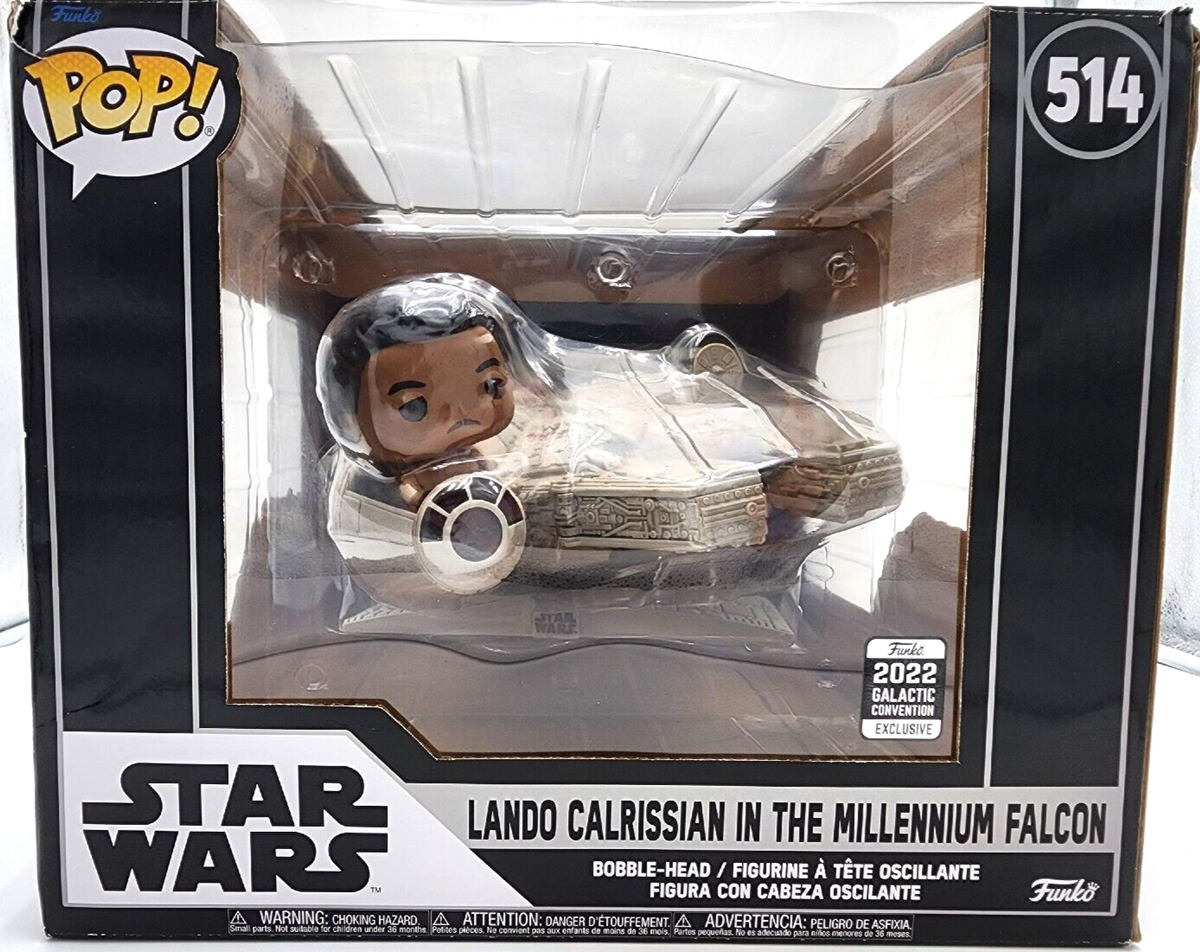 Star Wars Funko Pop 514 Lando Calrissian In Millennium Falcon NIB