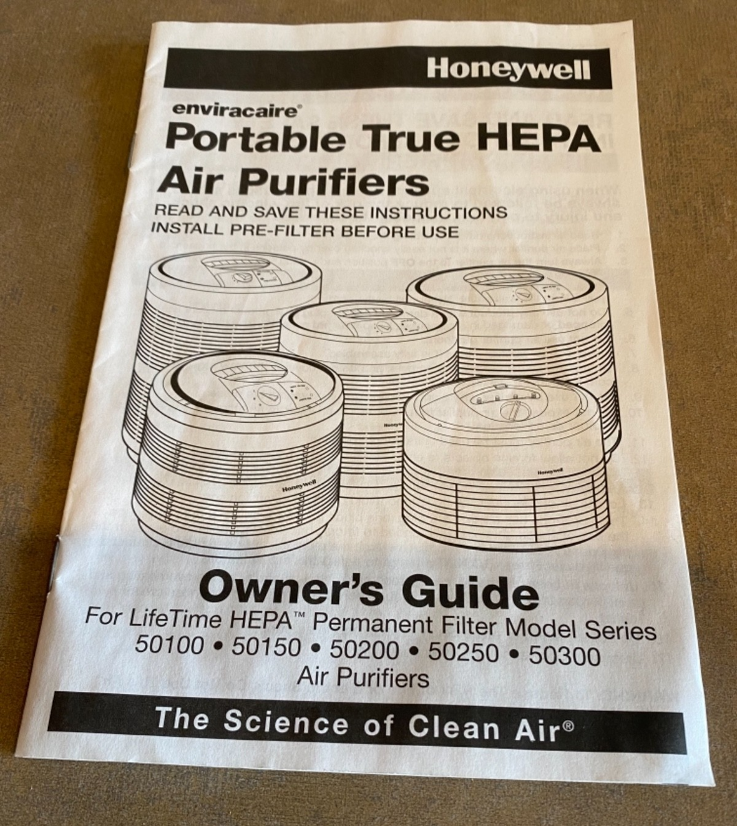 Honeywell Air Purifier 50250 HEPA Filter 3 Speed 390 Sq Ft NEW