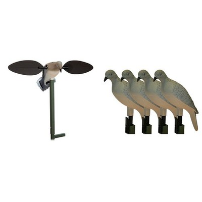 Realistic Motorized Spinning Dove Decoy Attractive Wing Motion Hunting Target