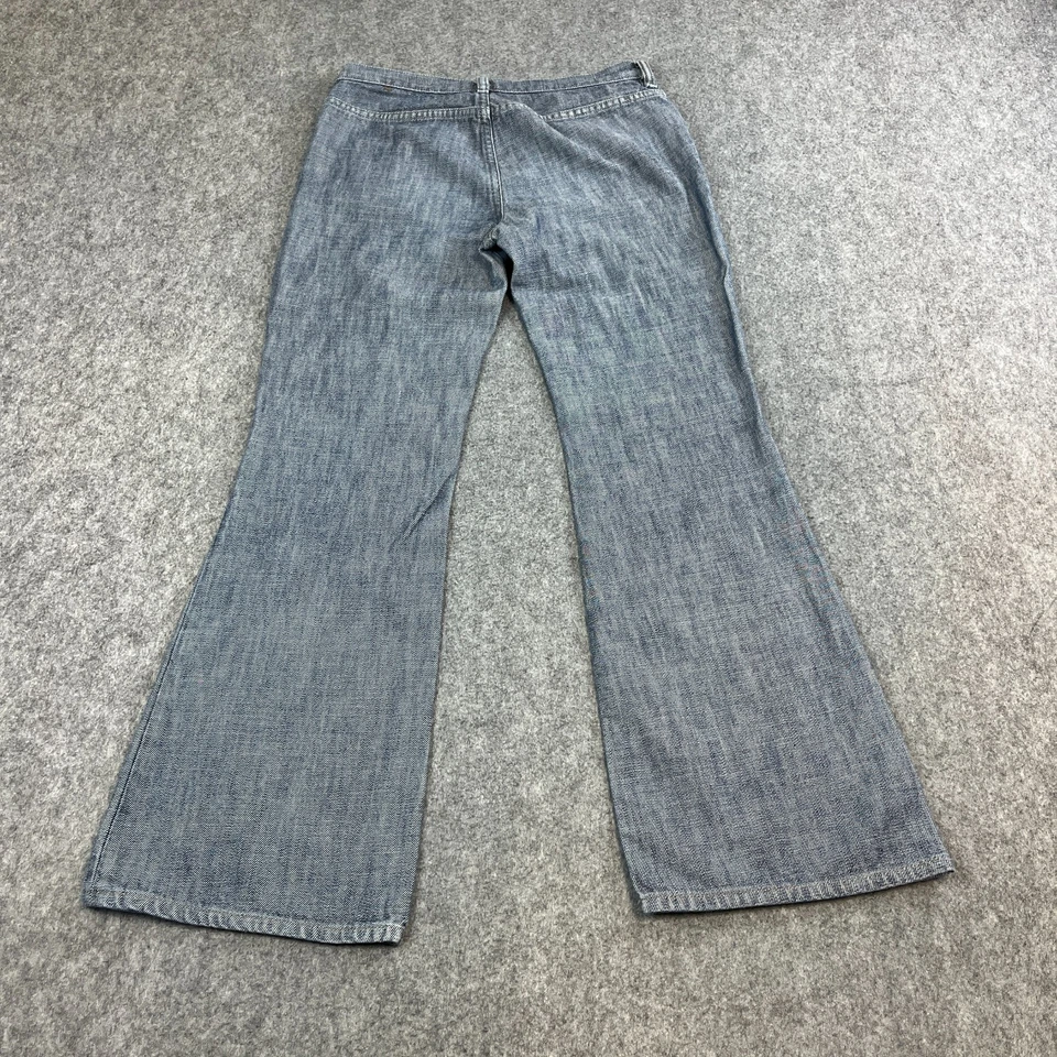 Diesel Womens Jeans Bootcut Flare Baggy 29 29 UK 10 Chambray Blue Low Rise VTG - Image 2 of 4