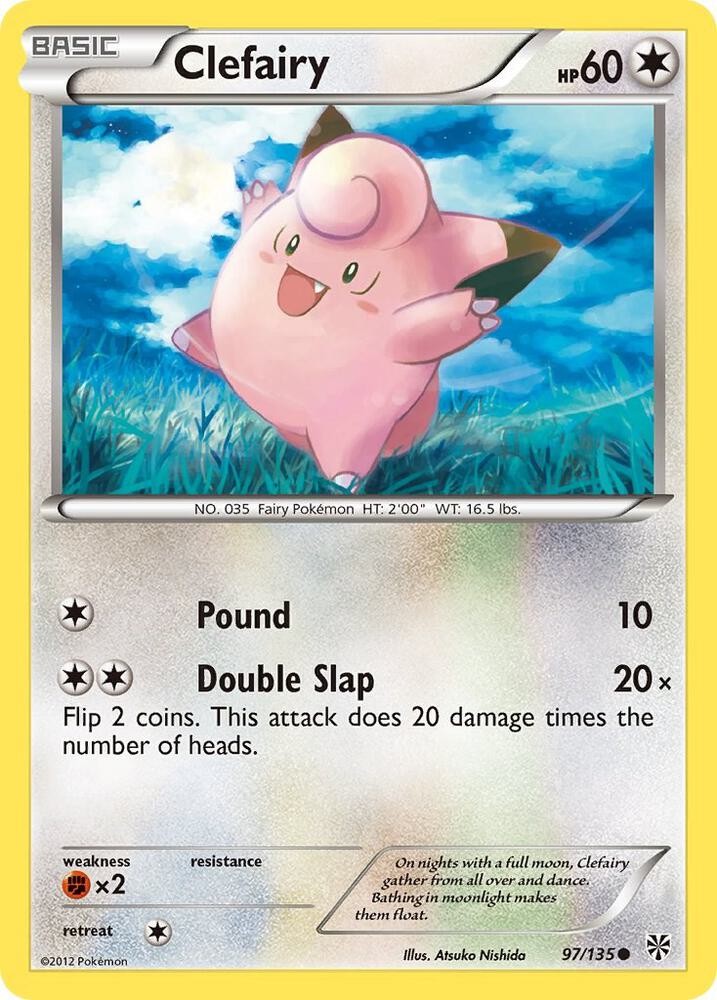 Pokémon TCG Clefairy Plasma Storm 97/135 Common NM/M Fairy Colorless