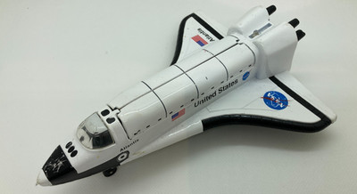 Atlantis Space Shuttle Metal aufziehbar Diecast Pull Back NASA Daron PMT51355A