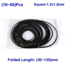 Universal Square Type Belts Mix Cassette CD Rubber Tape Machine Belt Kits 1.2mm