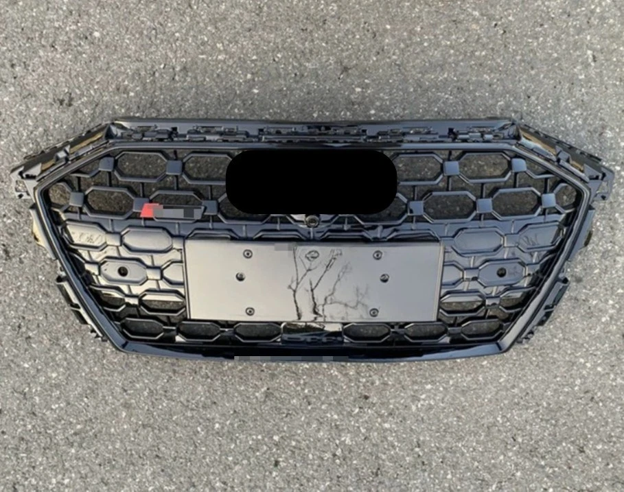 Parrilla delantera de malla de panal negra para Audi A3 S3 RS3 2021-- 2022 Foto 2 de 4