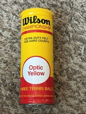 NEW 70s Vintage Wilson Extra Duty Championship Tennis Balls Optic Yellow SEALED