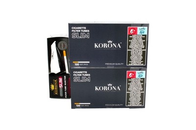 Korona Slim Size Starter-Set (240 Slim Zigarettenhülsen & 1 Stopfgerät)