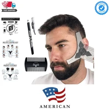 Beard Shaper & Beard Shaping Tool for Men, Beard Lineup Guide Template, Perfe...