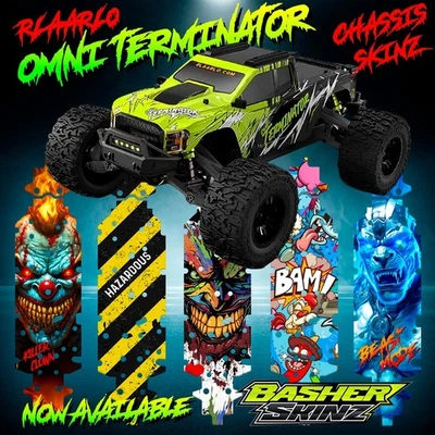 RLAARLO OMNI TERMINATOR Chassis Skin Protector -LOADS OF DESIGNS - durable skinz