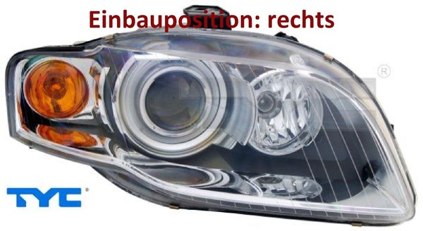 TYC 20-11427-05-2 Hauptscheinwerfer Rechts Scheinwerfer Frontscheinwerfer-image