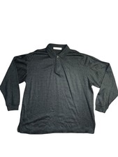 Perry Ellis Mens Large Long Sleeve Henley Cha...