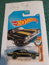 New 2017 Hot Wheels Black 69 Dodge Charger 500