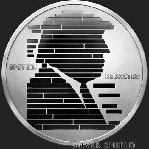 2026 1OZ Epstein Redacted Proof - 1oz .999 Silver - "Pre Sale Trump Round" SSG