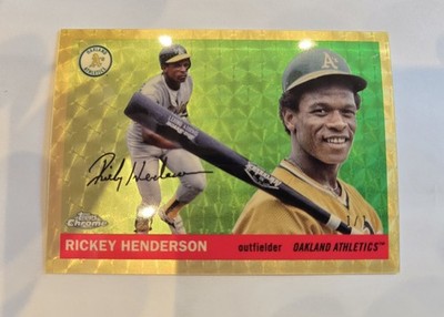 2025 Topps Chrome Platinum - Ricky Henderson #320 Superfractor 1/1 Athletics A's
