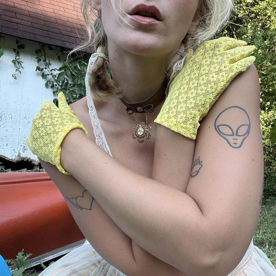 Guantes de ganchillo Sunshine años 60 Foto 3 de 4