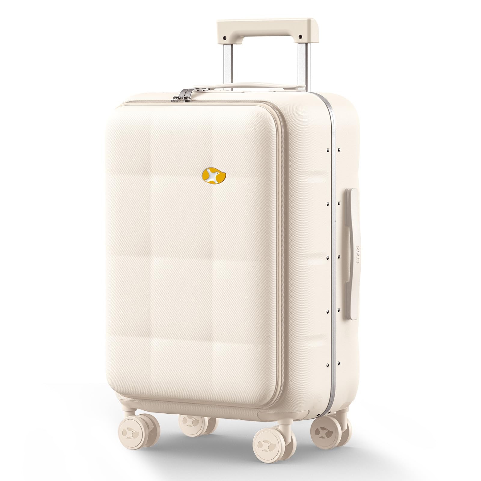 Carry On Luggage with TSA Lock, 20 Inch PC Hardside Suitcase, Top Opening Alu...-image