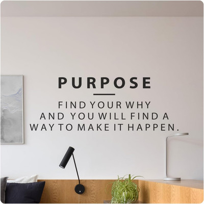 - Purpose Find Your Why Wall Decal - Inspirational Motivational Sticker Quote Vi