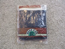 Vintage EZ Gear Kids Thermal Pants Boys Large Navy Ankle Length Underwear