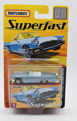 Matchbox New Superfast #1 Ford Thunderbird 1957 blau. Blister. Limited 8000