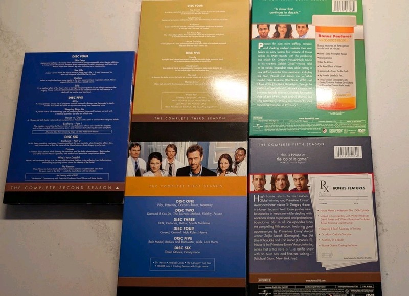 House Series Season 1-5 Complete Set  (DVD) Like New Condition 