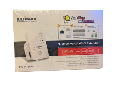 Edimax Smart N300 (EW-7438RPn ) Universal Wi-Fi Range Extender. NEW