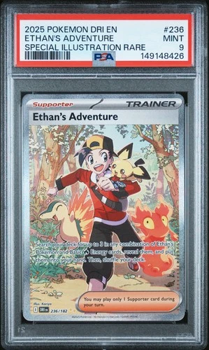 Pokemon Ethan's Adventure Destined Rivals 236 Special Illustration Rare PSA 9