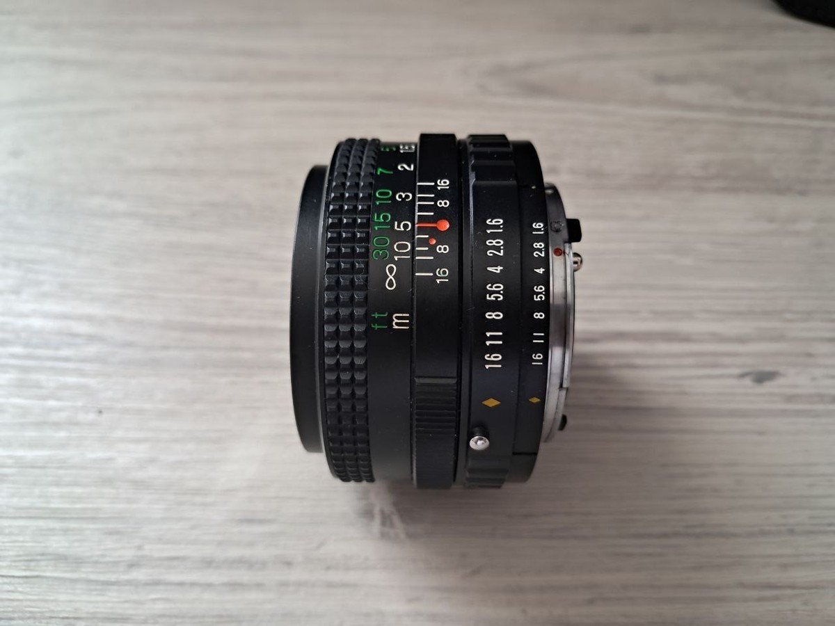 Porst Color Reflex 50mm f/1.6 Fujica X Mount Fast Lens MF w/ Cap