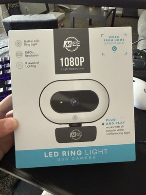 MEE audio CL8A 1080p Live Webcam with LED Ring Light CAM-CL8A