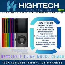 iPod Nano 4th Generation Battery & Click Wheel Replacement Service Repair