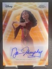 DONNA MURPHY MOTHER GOTHEL 2026 TOPPS DISNEY NEON ORANGE WAVE CHROME AUTO #24/25