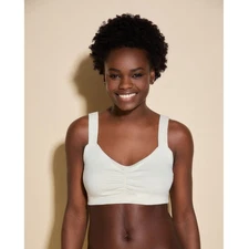 Cosabella Women Vanilla White Cotton/Modal Michi Wireless Layer Bralette Size S