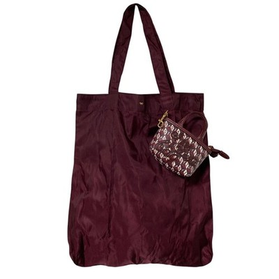 Anya Hindmarch I AM A Plastic Bag Charm Shopper Packable Eco Bag