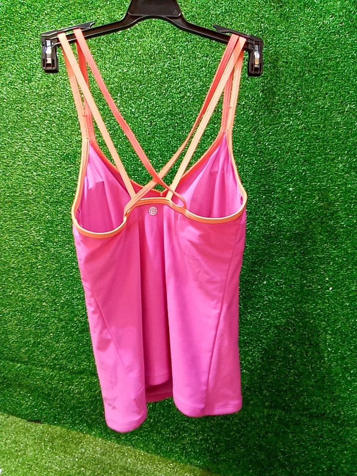 Adidas Traje de baño Para Mujer Acolchado Tank Camiseta de natación Talla Mediana Foto 2 de 4