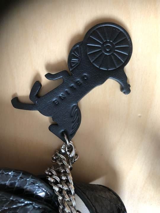 Celine Python Embossed Bag Black - image 4