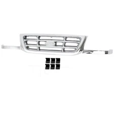 Grille For 2001-2003 Ford Ranger Chrome Plastic