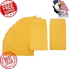 Homrelaxy Coin Envelopes 2.25"x3.5" Yellow 120PCS