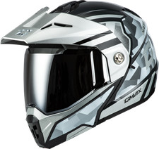 GMAX MD-74 Striker Modular Helmet Silver/Blue...