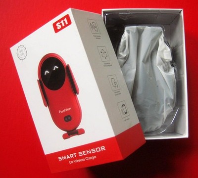 Smart Sensor Fashion Car Wireless Charger - BLACK - NEW IN BOX