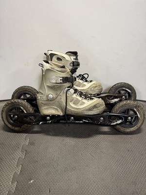 PowerSlide Nordic Trainer XC 150 Off Road Skate Ski Roller Blades  Sz 10 mens