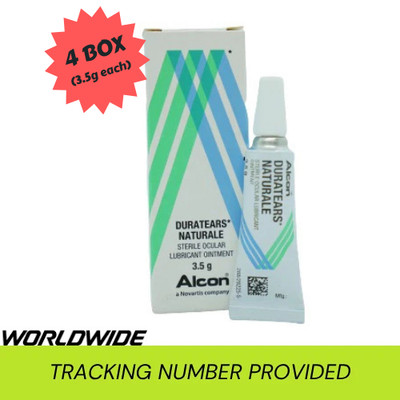 4x Alcon Duratears Eye Ointment 3.5g Dry Eye Night-Time Lubrication FREE TAX USA