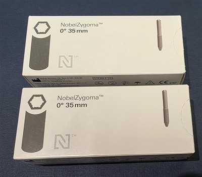 Nobel Biocare Implant. NobelZygoma 0° 35 mm (Lot of 2)