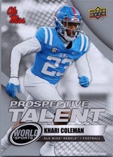2025 Upper Deck World of Sports Volume 1 #329 Khari Coleman