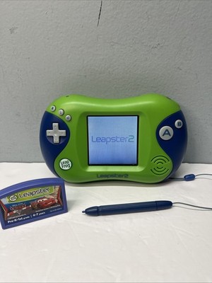 Leap Frog Leapster 2 Learning Gaming Handheld Console with Cars, Toy Story VGC