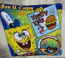 Vtg SpongeBob SquarePants Krusty Krab Y2K Bla...