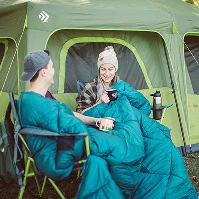 PRODUCTOS EXTERIOR 30F SACO DE DORMIR CON CAPUCHA LONGITUD REGULAR 50036 - AZUL Foto 4 de 4