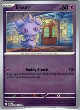Espurr 036/086 Common Chaos Rising Pokemon Reverse Holo Near Mint